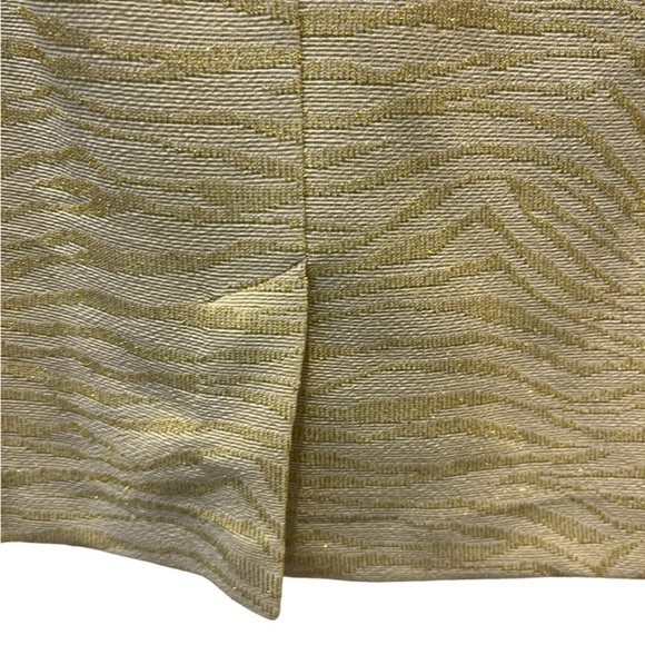 Michael Kors Sparkly Gold Animal Print Mini Skirt Size XL - Picture 3 of 8